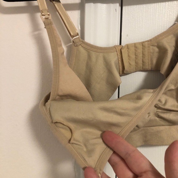Motherhood Maternity Nursing Bra, Light Nude, Size L - Picture 4 of 6
